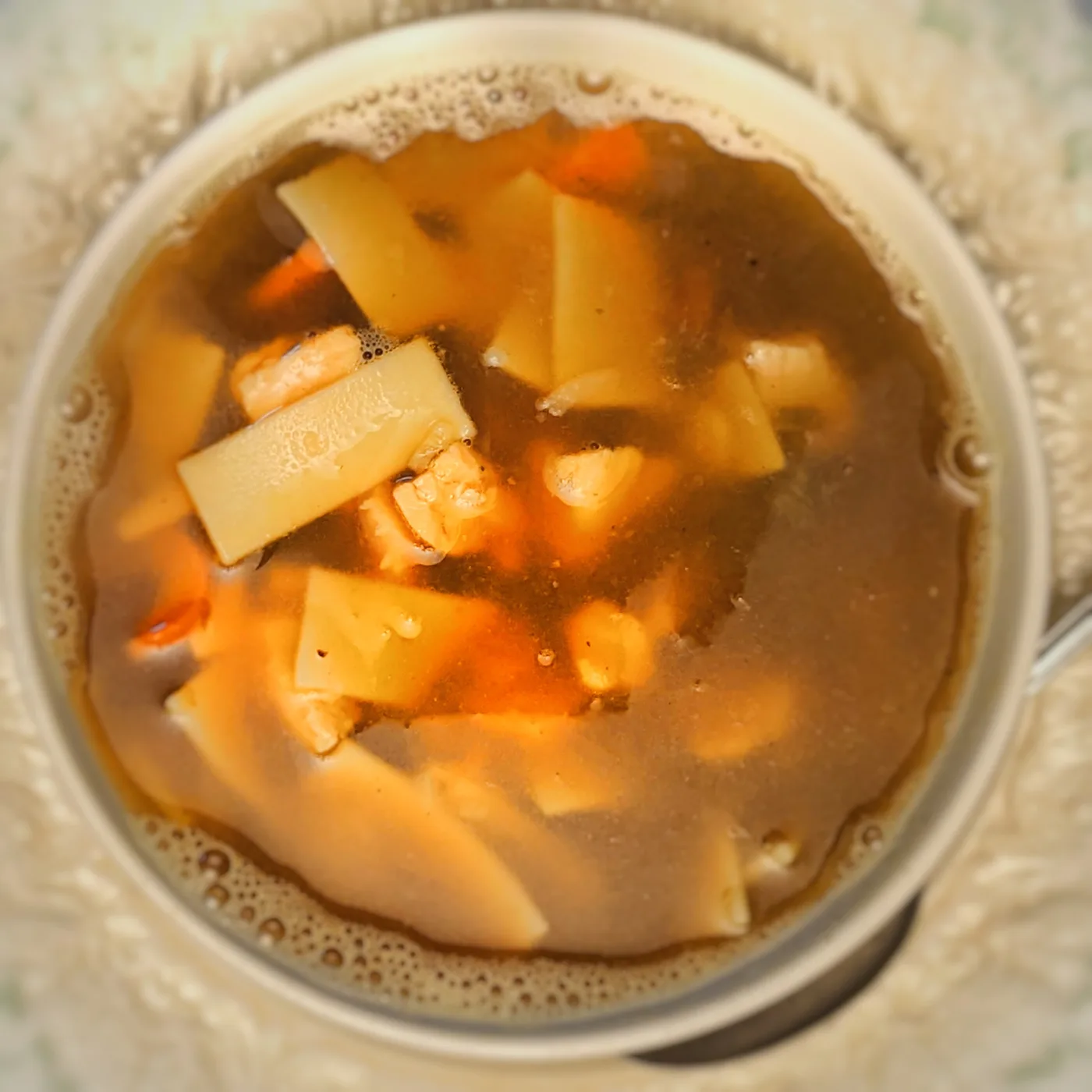 Гороховый суп с морковью